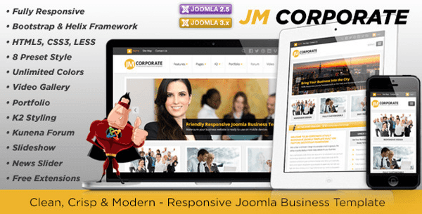 JM Corporate Joomla Business Template