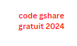code gshare gratuit 2024
