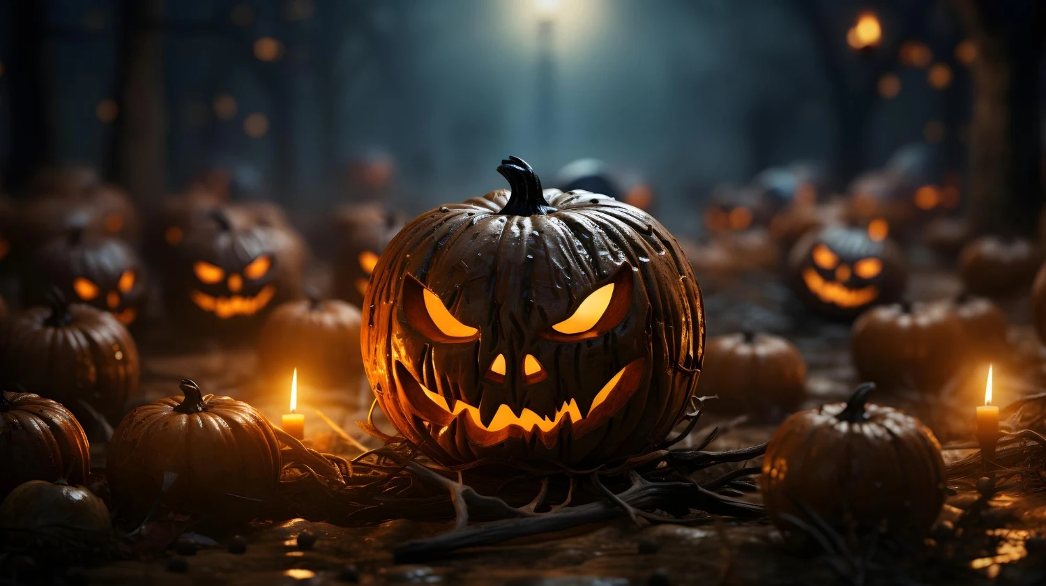 The Frightening Allure of the Scary Pumpkin Outline Unveiling the Ghoulish Charm