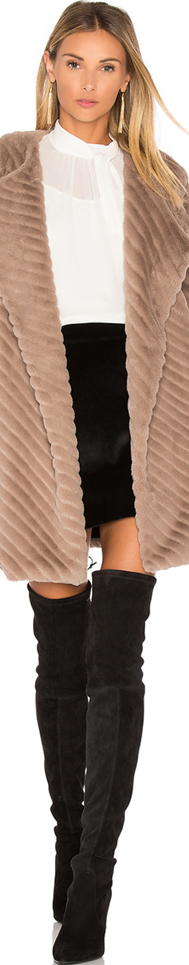 BB DAKOTA Winsford Faux Fur Jacket
