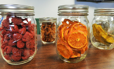 maison jars containing dried fruit