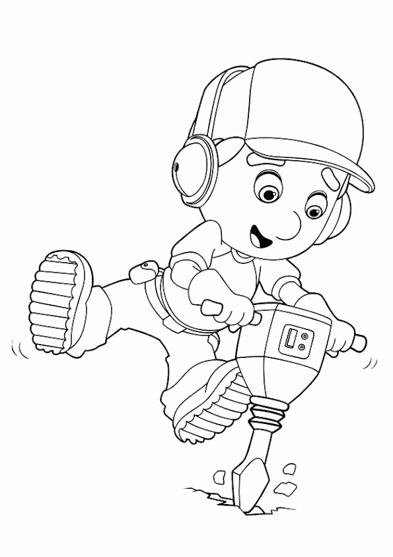 Disney handy manny coloring pages for kids title=