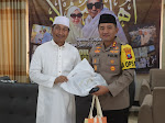 Awali Tugas, Kapolres Probolinggo Silaturahmi ke KH. Abdul Hadi Noer di Ponpes Nurul Qodim Paiton 