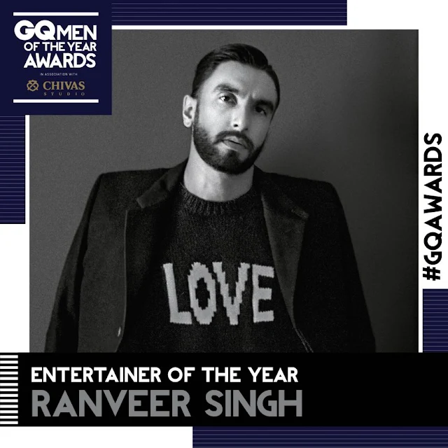 Ranveer Singh, Entertainer of the Year GQ Men Of The Year