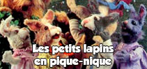 Les petits lapins en pique-nique