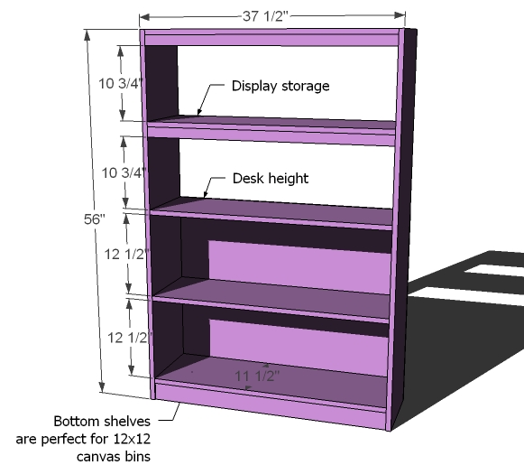 Loft Bed With Bookshelves Plans