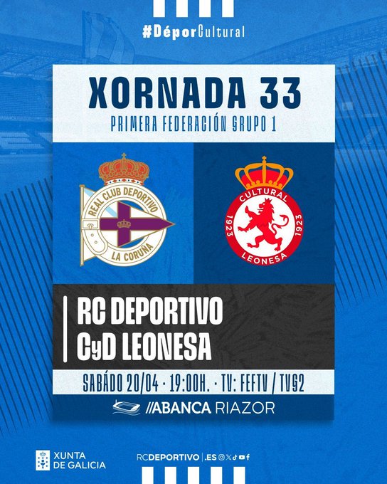 Ver en directo el Deportivo de la Coruña - Cultural Leonesa