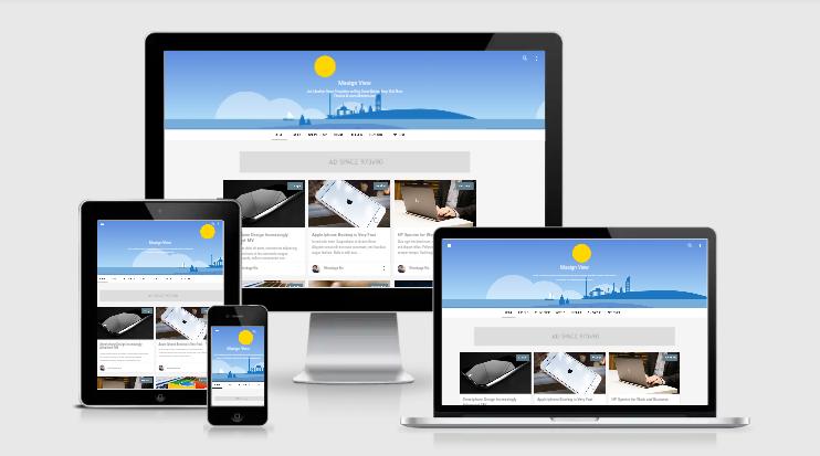 Masign View Material Design Blogger Template