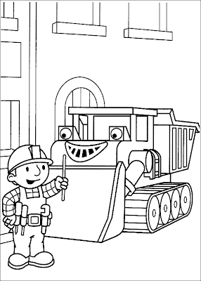 Coloring Bob the builder pictures