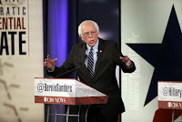 Bernie Sanders makes a point during a Democratic presidential primary debate, Saturday, Nov. 14, 2015, in Des Moines, Iowa. (Credit: AP Photo/Charlie Neibergall) Click to Enlarge.