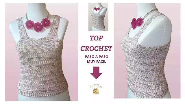 PRENDAS SENCILLAS A CROCHET  Teje una Sencilla Blusa en Puntos Básicos Calada