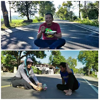 Jalan Raya Sepi, Netizen Ini Selfi Di Jalan Raya