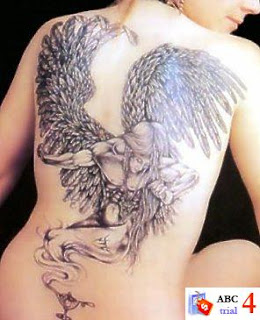 Back Angel Tattoos Desaign