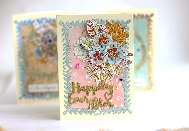 Stamping and Fussy Cutting Cards by Elena Olinevich using BoBunny Down By the Sea Collection