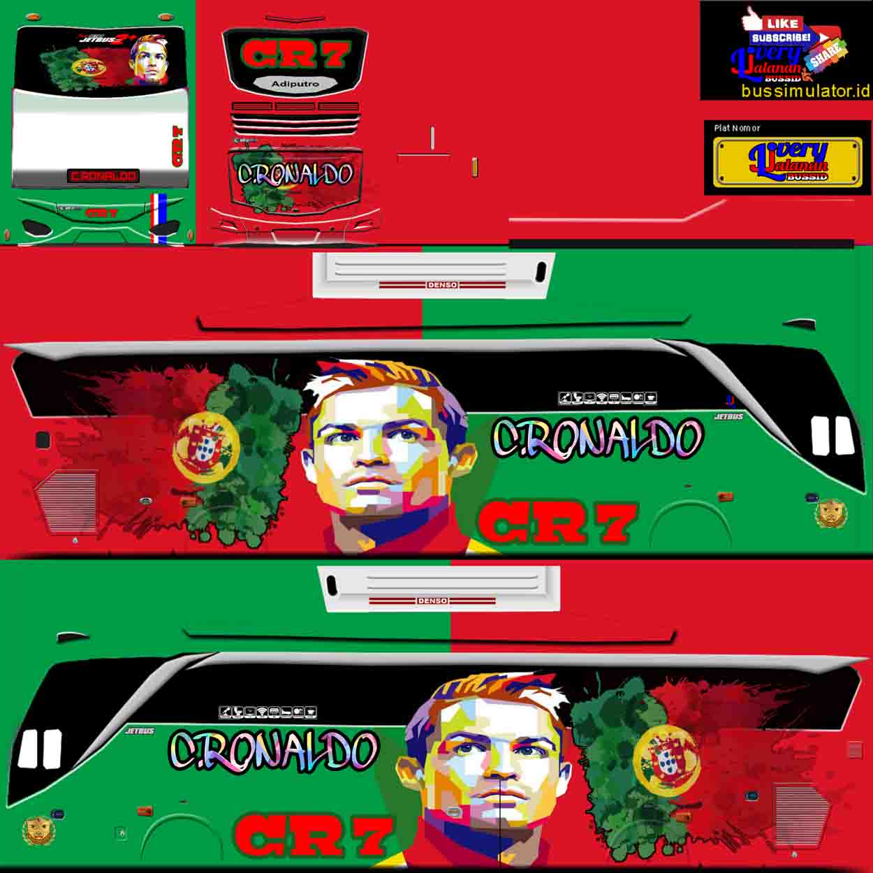 livery bussid ronaldo