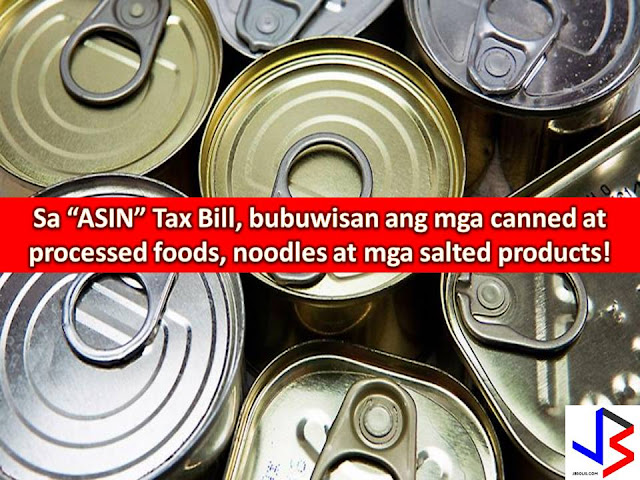 In the Philippines, tax is almost everywhere, after passing a law on Sin Tax, Comprehensive Tax Reform Package is on its way, there is also a sugar tax and now, there is a proposal to impose "asin" tax on salted products.  "Asin Tax" is introduced by Masbate Representative Scott Davies Lanete that aims to discourage the consumption of products laden with salts.  Salty products may include corned beef, luncheon meat, processed meat like hotdog, junk foods like potato chips, and instant noodles.