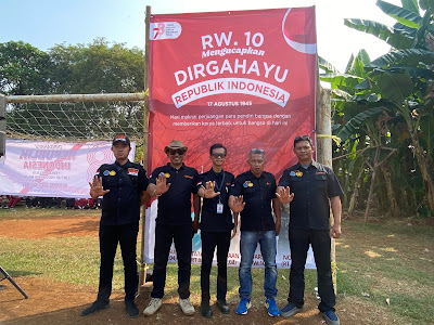 Peringati HUT RI ke-78, GANNAS Kota Tangerang Selatan Hadiri Upacara Bendera dan Sosialisasikan Bahaya Narkoba