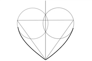كيفية رسم قلب - برنامج تعليمي سهل لرسم رمز الحب
