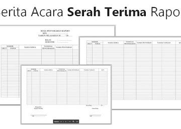 Berita Acara Serah Terima Raport Siswa Terbaru Format DOC