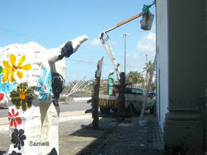 Cachorrão de Bel já entrou no clima do Festival da Primavera 