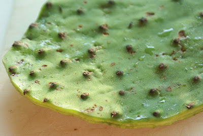 Nopales (prickly pear cactus leaves)