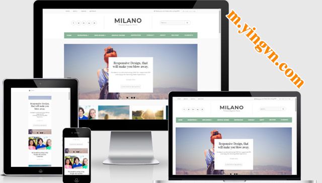 template Milano Blogger