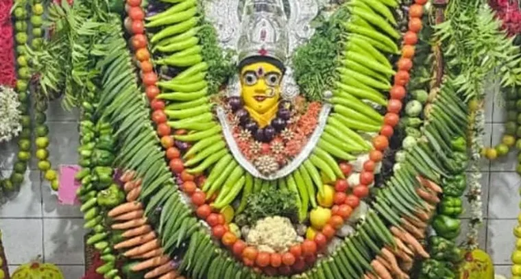 శాకాంబరి అలంకారంలో అల్లూరి పోలేరమ్మ | Alluri Poleramma in Sakambari Alankara