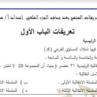 أهم تعريفات مادة الكيمياء للصف الثالث الثانوي 2021