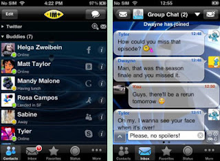 IM App for iOS Devices, IM+ Messenger Client Interface