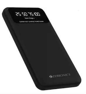 ZEBRONICS 10000 mAh Power Bank (20 W, Fast Charging)