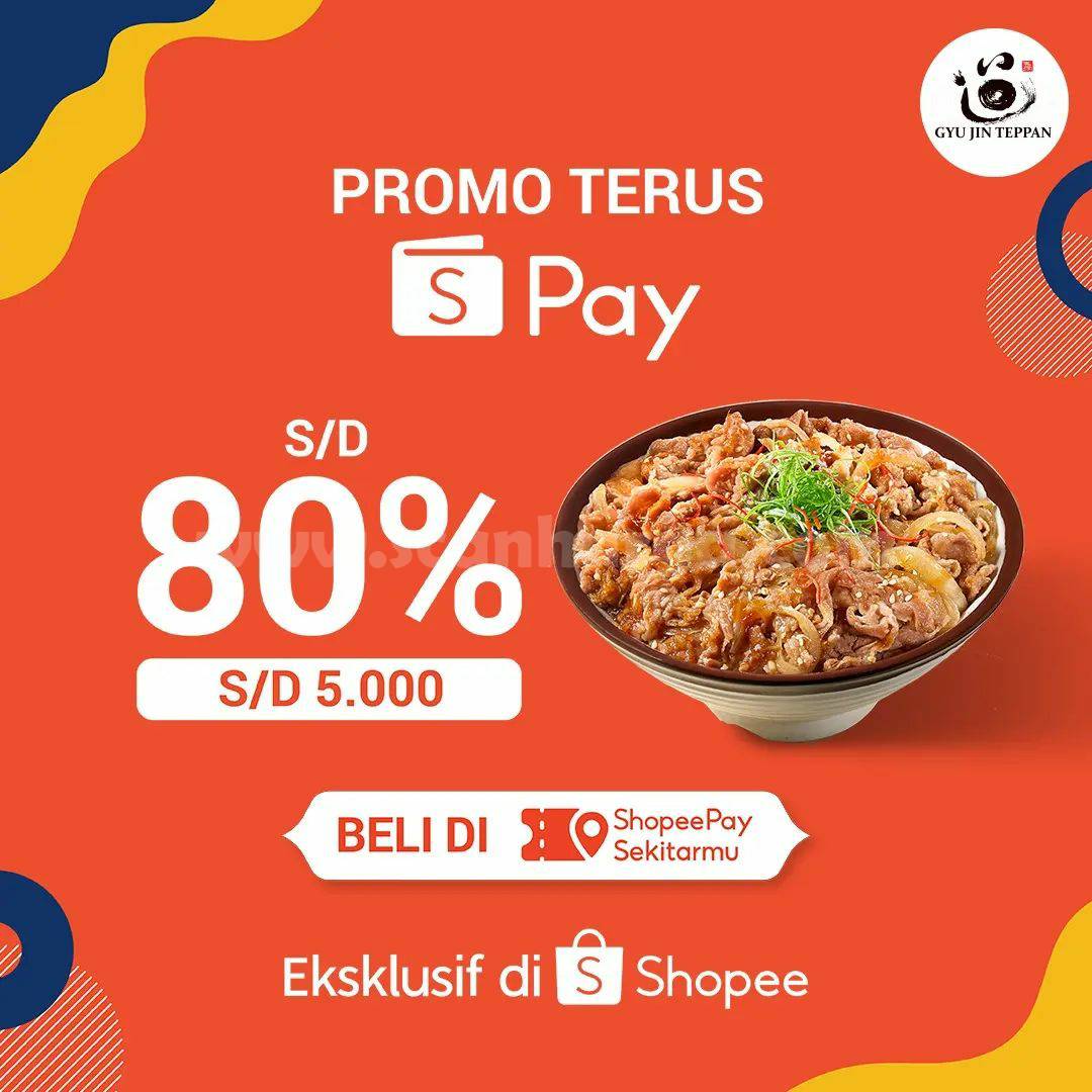 Promo GYUJIN TEPPAN Voucher Deals SHOPEEPAY Cashback  80%