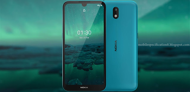 Nokia 1.3 Cyan Full Specifications & Parameters : Micro USB port (2.0), Qualcomm QM215, single camera, LCD display, 5W charge and more information.
