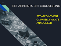 PET APPOINTMENT COUNSELLING DATE ANNOUNCED - DOWNLOAD SELECTION LIST, CUTOFF MARKS, INELIGIBLE LIST.