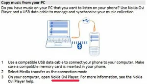 how to copy music from PC to Nokia 300 guide