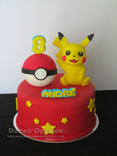 O Pikachu no 8º aniversário do André