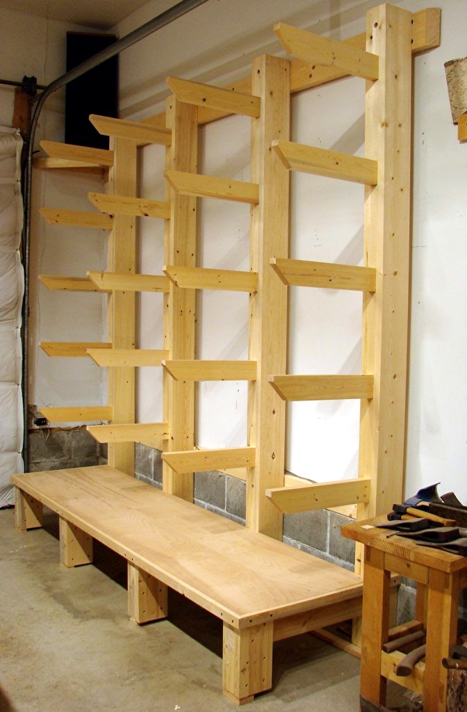  , long planned, new shop wood rack - and it is finally done! Wahoo