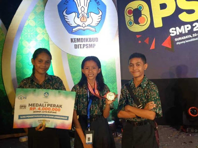Siswa Siswi SMP Kota Ambon Raih Medali di Olimpiade Penelitian Nasional