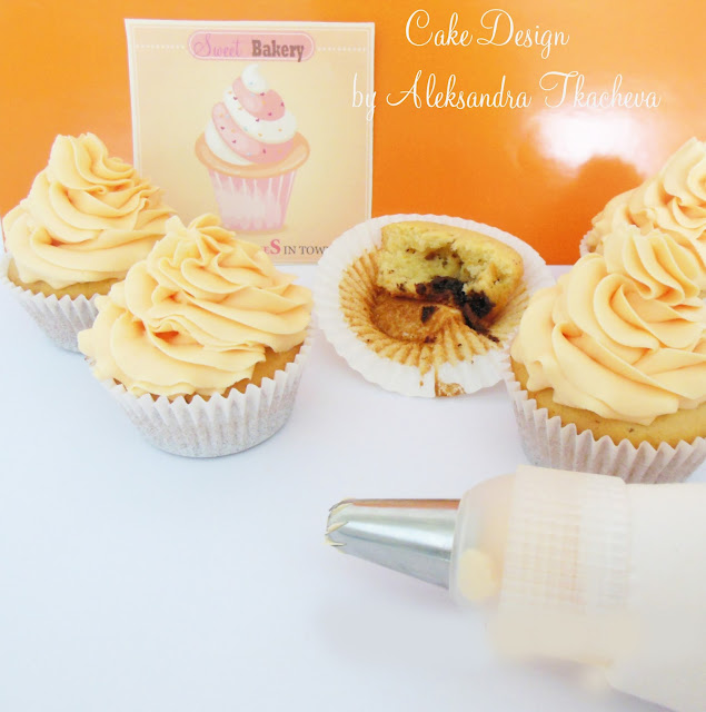 Orange chocolate cupcakes