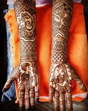 easy bridal mehndi images