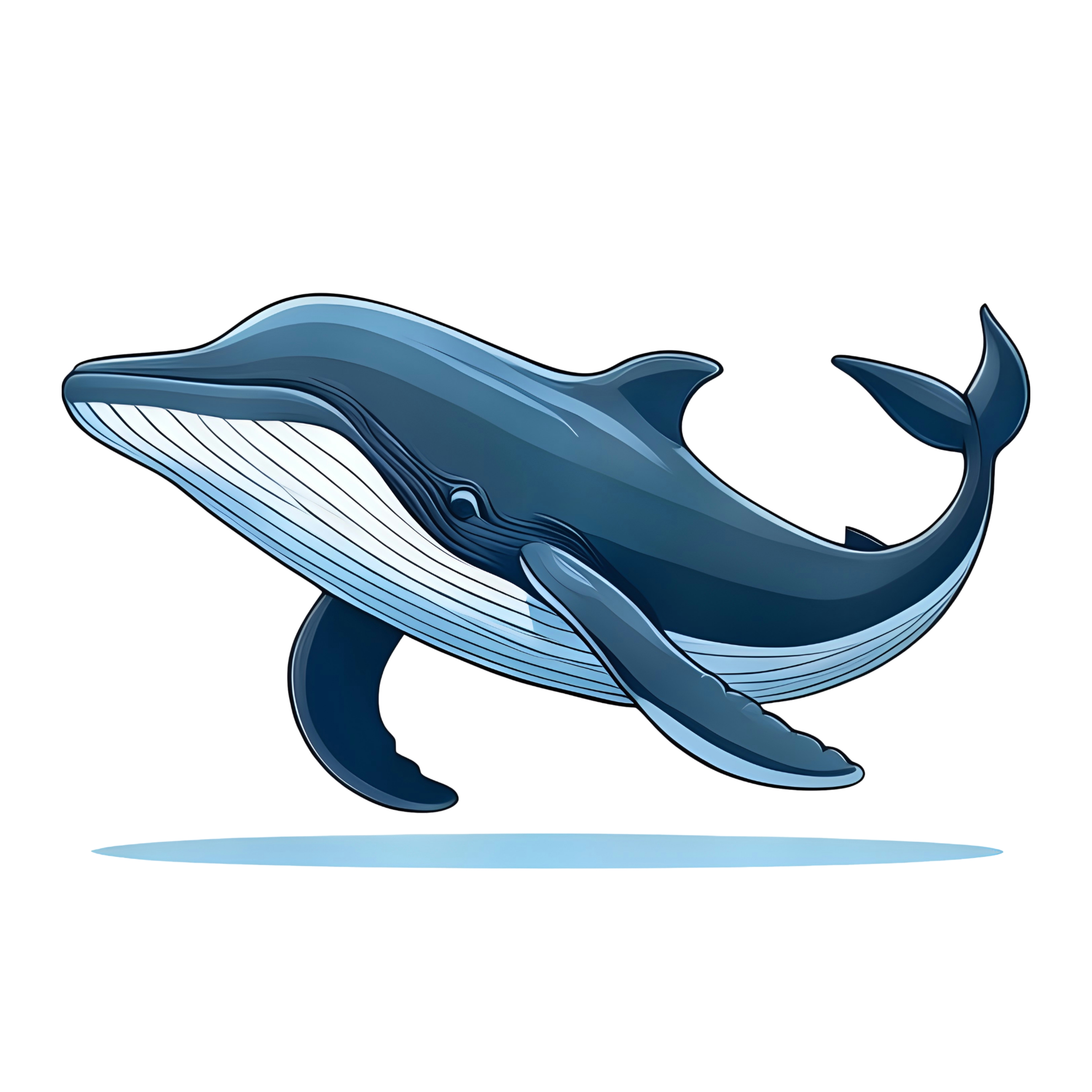 Whale cartoon character