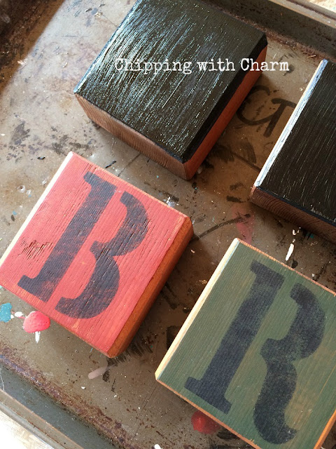 Chipping with Charm:Spring Repurposed Blocks, www.chippingwithcharm.blogspot.com