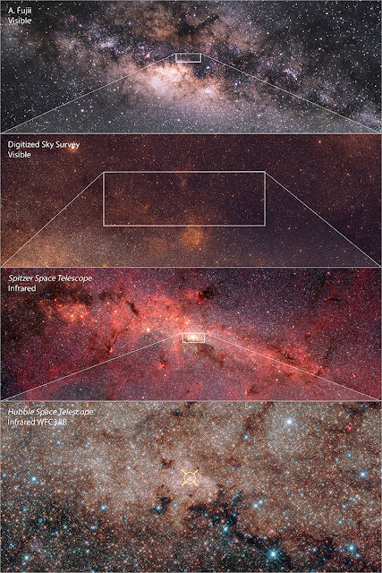 Teleskop Antariksa Hubble Potret Pemandangan Pusat Galaksi 