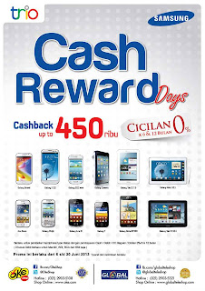 Promo Cash Rewards Samsung Hingga Rp 450.000 di OkeShop