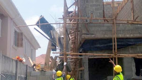 Uncompleted Building Collapses In Lekki (Photo)