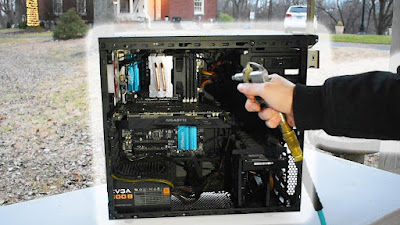 Por qué no usar el compresor de aire para limpiar la PC