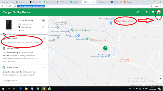 cara melacak hp yang hilang lewat google maps