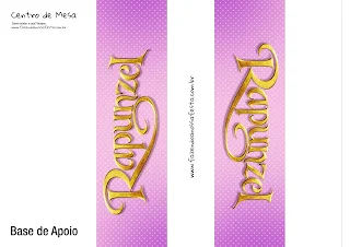 Rapunzel Free Printable Centerpieces.