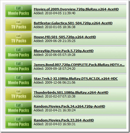 AceHD packs