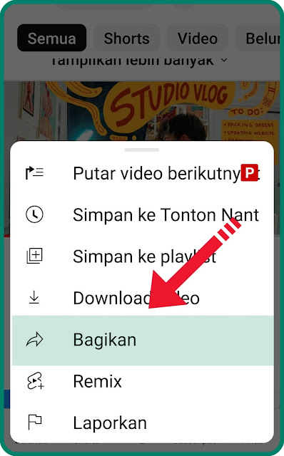 bagikan video