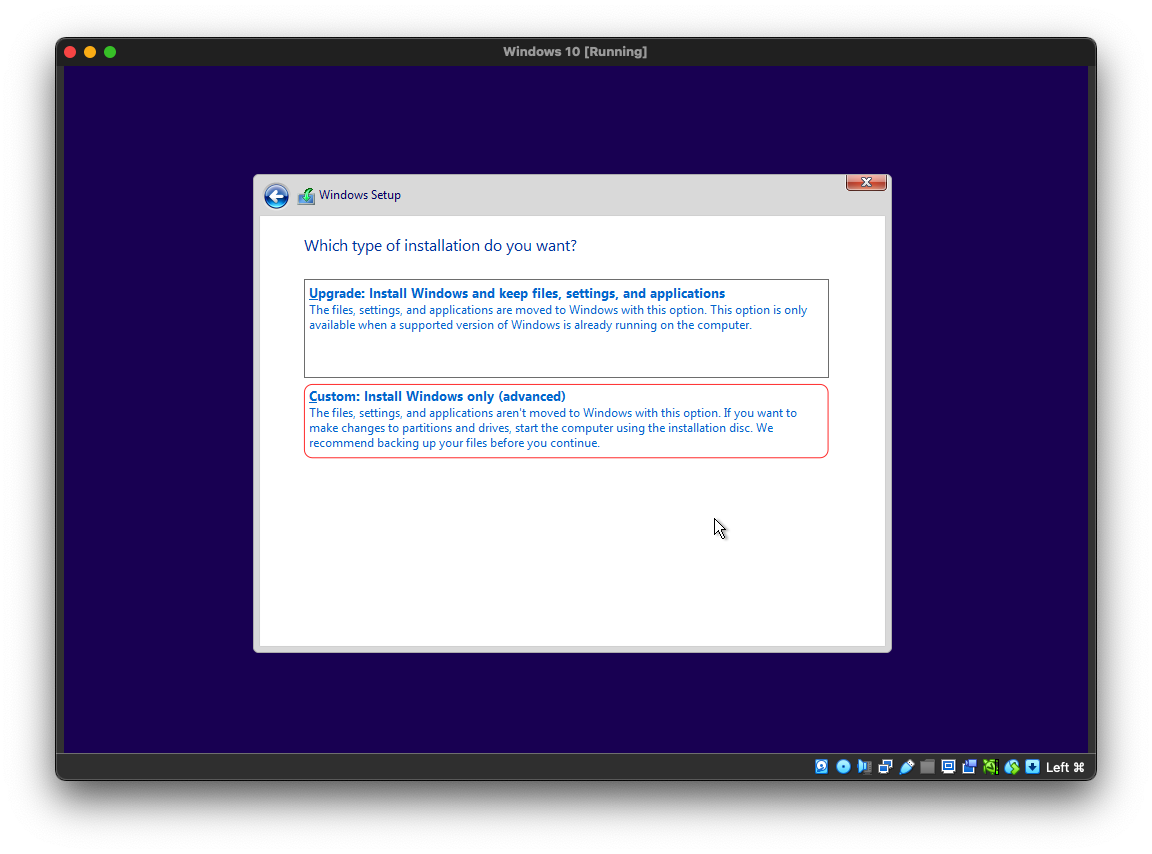 Cara Install Windows 10 di VirtualBox - Lanjut proses Partisi harddisk